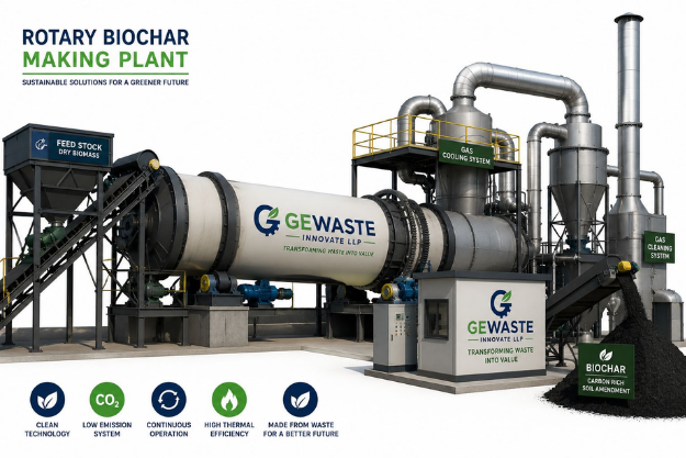 Rotary Biochar Plant